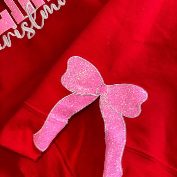 Red Merry Christmas Sweatshirt - Picture 3 of 5